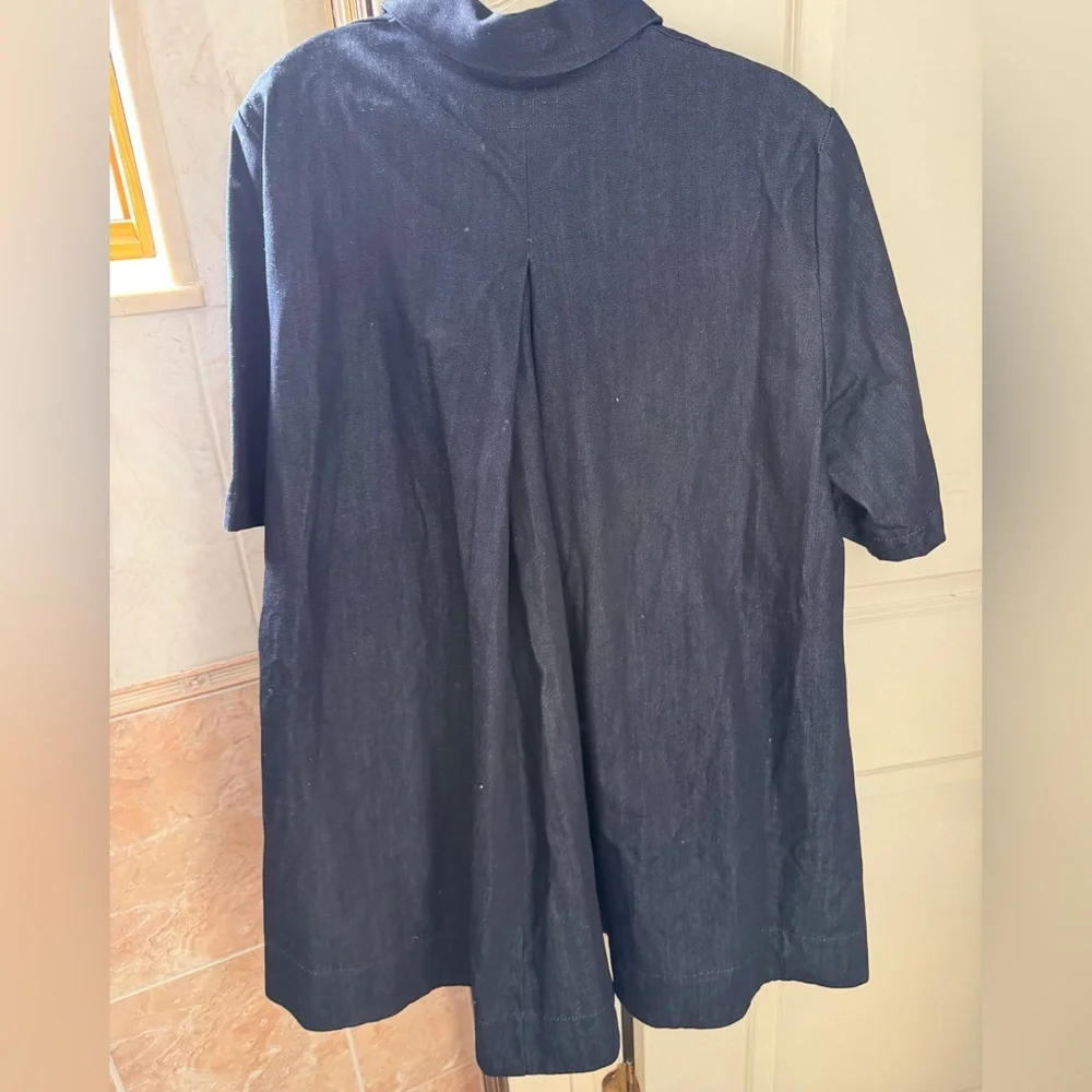 Zara Denim Mini Dress with pockets - Picture 5 of 5
